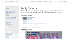Desktop Screenshot of games.renpy.org